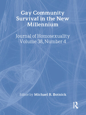 cover image of Gay Community Survival in the New Millennium